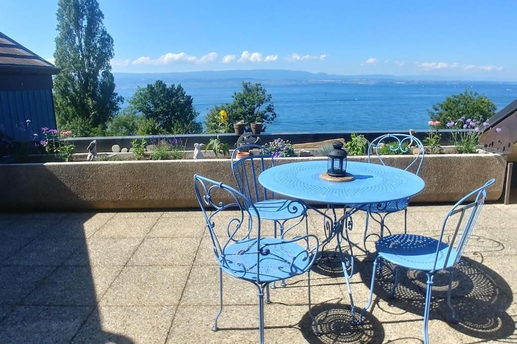 Lakefront. Appartement Pieds Dans L'Eau. View And Direct Access To The Lake. Anthy-sur-Leman Exterior foto