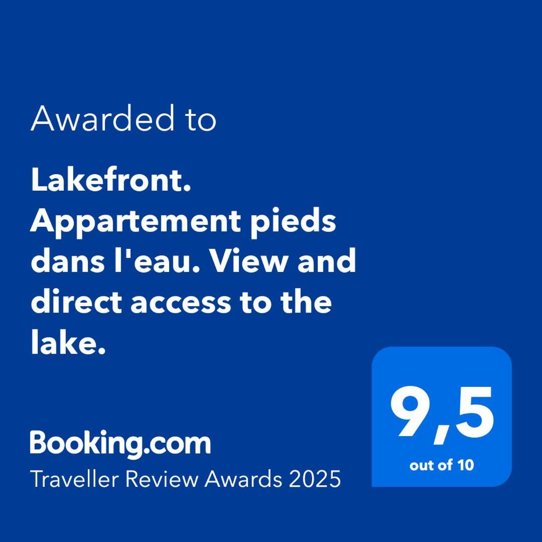 Lakefront. Appartement Pieds Dans L'Eau. View And Direct Access To The Lake. Anthy-sur-Leman Exterior foto